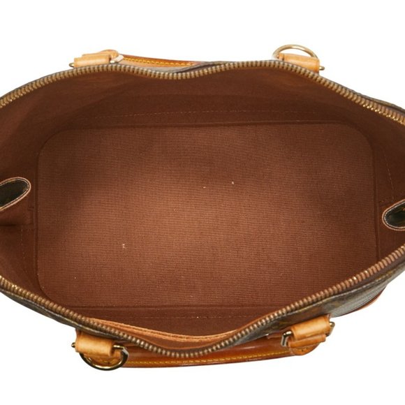 LOUIS VUITTON Brown Monogram Leather Alma PM Bag - Picture 10 of 13